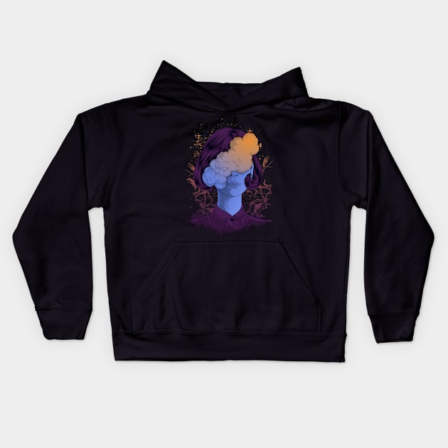 Cloudy girl Kids Hoodie by Wagum Std